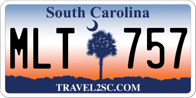SC license plate MLT757