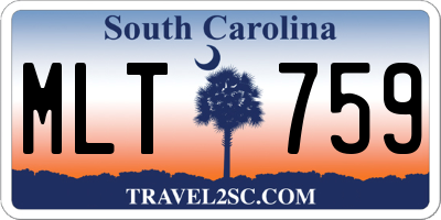 SC license plate MLT759