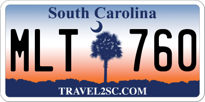 SC license plate MLT760