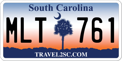SC license plate MLT761