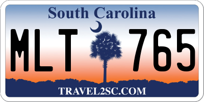 SC license plate MLT765