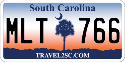 SC license plate MLT766