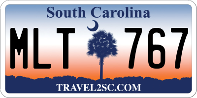 SC license plate MLT767