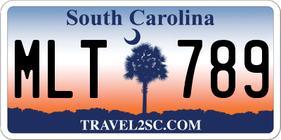 SC license plate MLT789