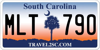 SC license plate MLT790