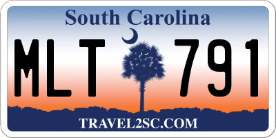 SC license plate MLT791