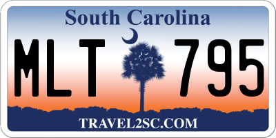 SC license plate MLT795