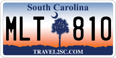 SC license plate MLT810