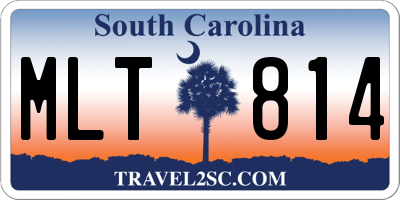 SC license plate MLT814