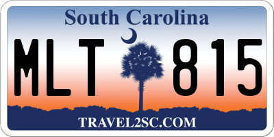 SC license plate MLT815