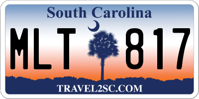 SC license plate MLT817