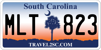 SC license plate MLT823
