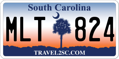 SC license plate MLT824