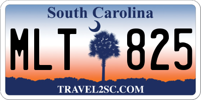 SC license plate MLT825