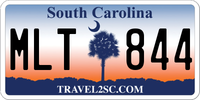 SC license plate MLT844