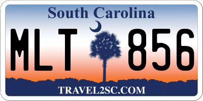 SC license plate MLT856