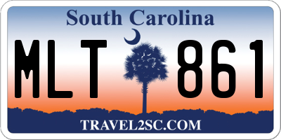 SC license plate MLT861