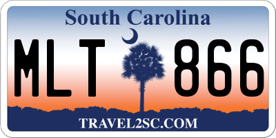 SC license plate MLT866