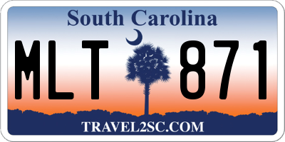 SC license plate MLT871
