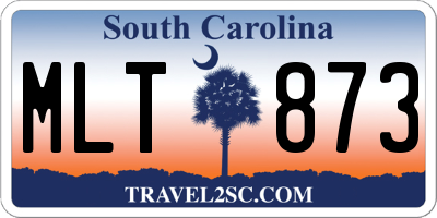 SC license plate MLT873