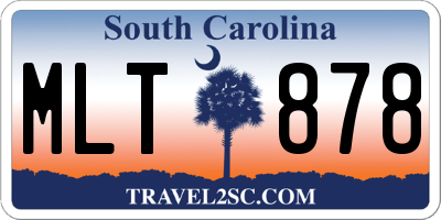 SC license plate MLT878