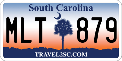 SC license plate MLT879
