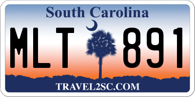 SC license plate MLT891