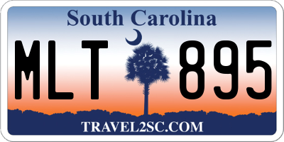 SC license plate MLT895