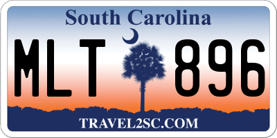 SC license plate MLT896
