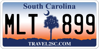 SC license plate MLT899