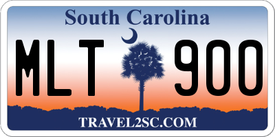 SC license plate MLT900