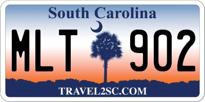 SC license plate MLT902