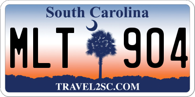 SC license plate MLT904