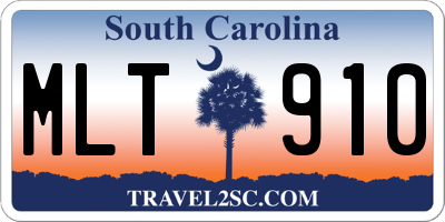 SC license plate MLT910