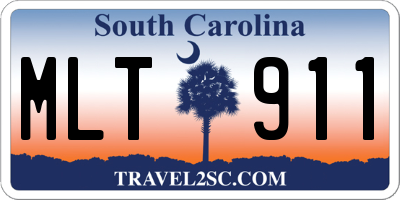 SC license plate MLT911
