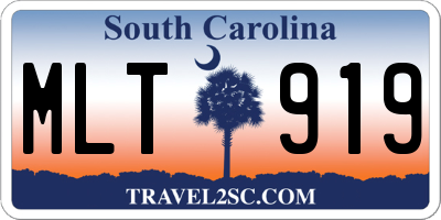 SC license plate MLT919