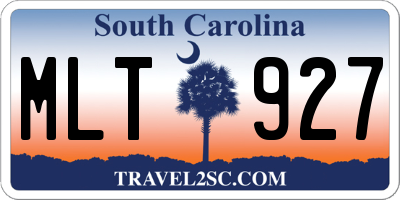 SC license plate MLT927