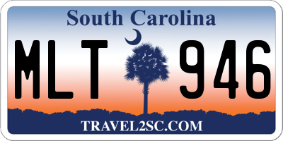 SC license plate MLT946