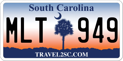 SC license plate MLT949