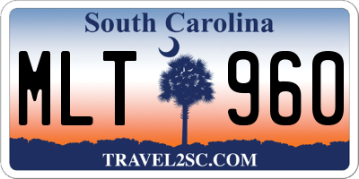 SC license plate MLT960