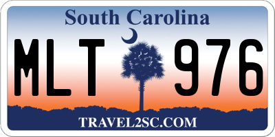 SC license plate MLT976