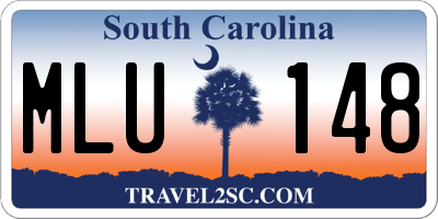 SC license plate MLU148