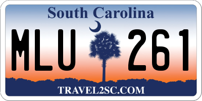 SC license plate MLU261