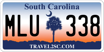 SC license plate MLU338