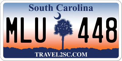 SC license plate MLU448