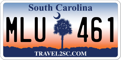 SC license plate MLU461