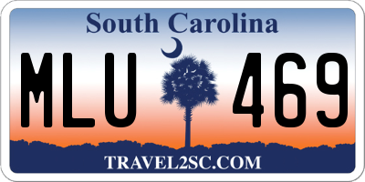 SC license plate MLU469