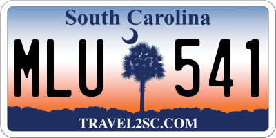 SC license plate MLU541