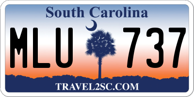 SC license plate MLU737