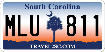 SC license plate MLU811